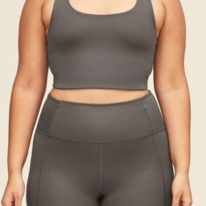 Girlfriend Collective set in Smoke